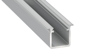 PROFIL ALUMINOWY SRESBRNY TYP G 2m + KLOSZ MLECZNY EKPR0125 Eko-Light