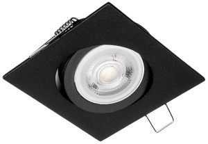 Oczko sufitowe kwadratowe ruchome IP20 Black | EKZ329 Milagro