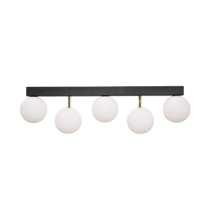 Zuma Line Ali Lampa sufitowa kolor czarny/złoty metal/szkło, 5*G9 IP20 - 5643