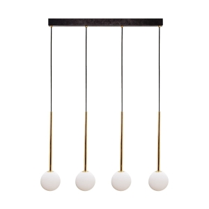 Zuma Line Ali Lampa wisząca kolor czarny/złoty metal/szkło, 4*G9 IP20 - 5640