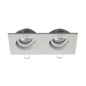 Zuma Line Chuck Oczko lampa sufitowa wpuszczana kolor biały metal, 2*GU10 IP20 - 20068-WH-N