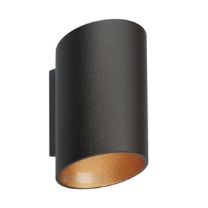 Zuma Line Slice wl Kinkiet lampa ścienna kolor czarny/złoty metal, G9 IP20 - 50603-BK/GD-N