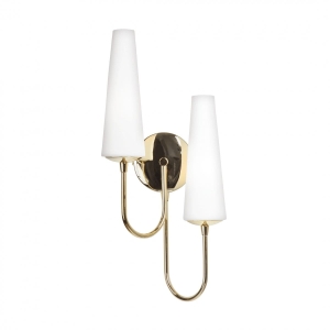 Zuma Line Magnum Kinkiet lampa ścienna kolor złoty metal/szkło, 2*E14 IP20 - 1125