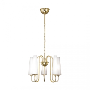 Zuma Line Magnum Lampa wisząca kolor złoty metal/szkło, 5*E14 IP20 - 1127