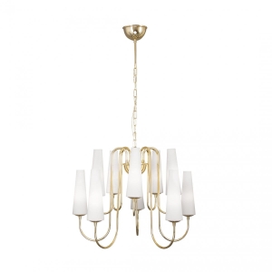 Zuma Line Magnum Lampa wisząca kolor złoty metal/szkło, 10*E14 IP20 - 1129