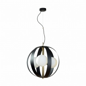 Zuma Line Nela Lampa wisząca kolor czarny/złoty metal/szkło, 3*E14 IP20 - 1137