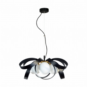 Zuma Line Nela Lampa wisząca kolor czarny/złoty metal/szkło, 4*E14 IP20 - 1139