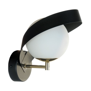 Zuma Line Nela Kinkiet lampa ścienna kolor czarny/złoty metal/szkło, E14 IP20 - 1140