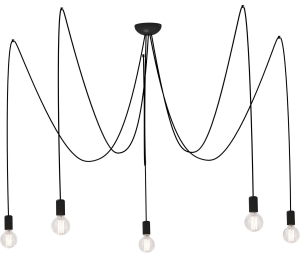 LAMPA WISZĄCA SPIDER BLACK V 6788 Nowodvorski