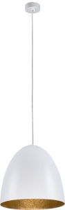 LAMPA WISZĄCA EGG M BIAŁO-ZŁOTY 9021 Nowodvorski