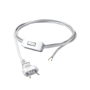 PRZEWÓD Z WŁĄCZNIKIEM BIAŁY 150CM CAMELEON CABLE SWITCH WHITE 8612 Nowodvorski