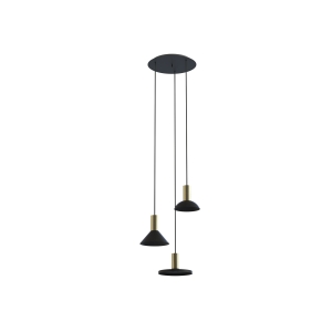Lampa wisząca HERMANOS III BLACK/SOLID BRASS 8030 Nowodvorski Lighting
