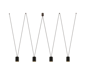 Lampa wisząca MORE TONE BLACK/GOLD IV 7814 Nowodvorski Lighting