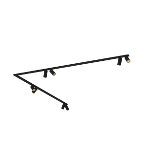 Listwa sufitowa 90° 2x200cm MONO CORNER VIII 2x200 BLACK/GOLD 7702 Nowodvorski Lighting
