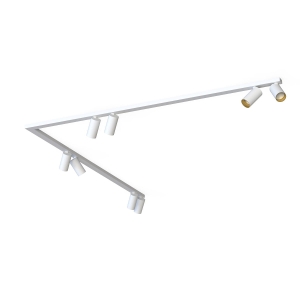 Listwa sufitowa 90° 2x150cm MONO CORNER VIII 2x150 WHITE/GOLD 7695 Nowodvorski Lighting