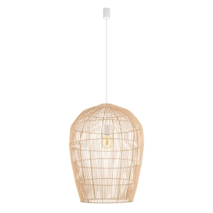 Lampa wisząca HAITI L klosz bambus Naturalne drewno 11165 Nowodvorski