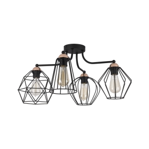 Lampa sufitowa GALAXY kolor czarny / miedź na E27 - 1645 TK Lighting