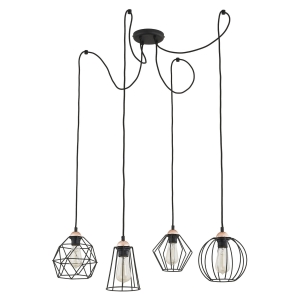 Lampa wisząca GALAXY kolor czarny / miedź na E27 - 1646 TK Lighting