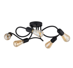 Lampa sufitowa WAVE kolor czarny na E27 - 4408 TK Lighting