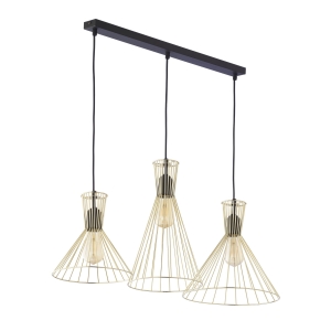Lampa wisząca SAHARA kolor czarny / złoty na E27 - 3352 TK Lighting
