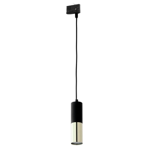 Lampa reflektor na szynę 3 fazowy TRACER kolor czarny / złoty na GU10 - 6064 TK Lighting