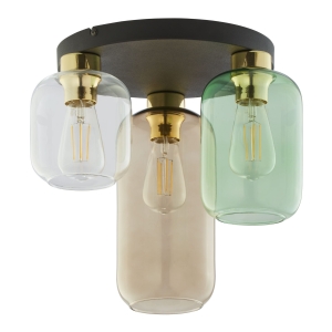 Lampa sufitowa MARCO kolor czarny / złoty na E27 - 3318 TK Lighting