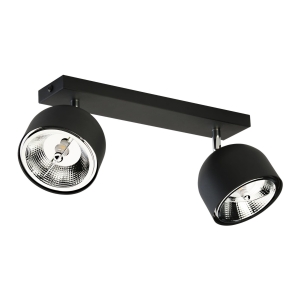 Lampa sufitowa ALTEA kolor czarny / chrom na GU10 (AR 111) - 6518 TK Lighting