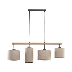Lampa wisząca DEVA kolor czarny / sosna na E27 - 6108 TK Lighting