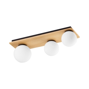 Szklane kulki klosze Lampa sufitowa BIANCA kolor czarny / sosna na G9 - 4542 TK Lighting