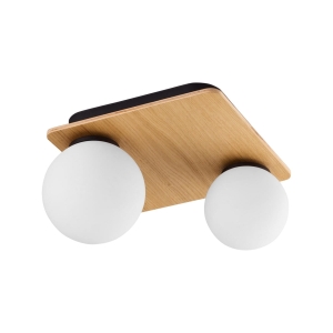 Szklane klosze Lampa sufitowa BIANCA kolor biały / sosna na G9 - 4541 TK Lighting