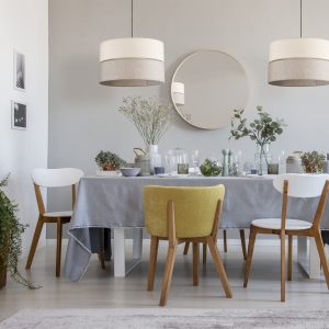 Lampa wisząca ECO kolor czarny / jasne drewno na E27 - 5772 TK Lighting