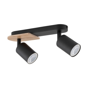 Lampa sufitowa COVER kolor czarny / jasne drewno na GU10 - 4674 TK Lighting