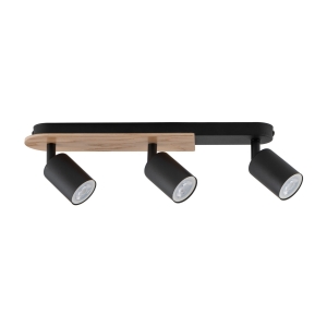 Lampa sufitowa COVER kolor czarny / jasne drewno na GU10 - 4675 TK Lighting
