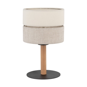 Lampka nocna ECO kolor czarny / jasne drewno na E27 - 5596 TK Lighting