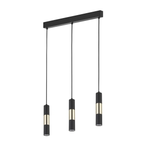 Lampa wisząca VIVIEN kolor czarny / złoty na GU10 - 4757 TK Lighting