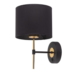 Kinkiet LORD kolor czarny / złoty na E27 - 4672 TK Lighting