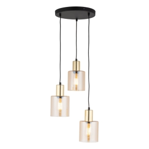 Lampa wisząca SIERRA kolor czarny / złoty na E27 - 6667 TK Lighting