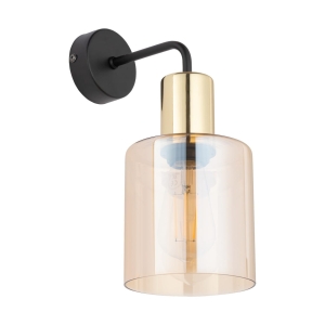 Kinkiet SIERRA kolor czarny / złoty na E27 - 6664 TK Lighting