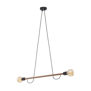 Lampa wisząca HELIX kolor czarny / orzech na E27 - 4948 TK Lighting