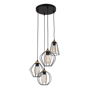 Lampa wisząca GALAXY kolor czarny / miedź na E27 - 2713 TK Lighting