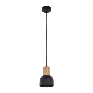 Lampa wisząca CAIRO kolor czarny / jasne drewno na E27 - 4894 TK Lighting