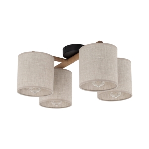 Lampa sufitowa DEVA kolor czarny / szary na E27 - 6866 TK Lighting