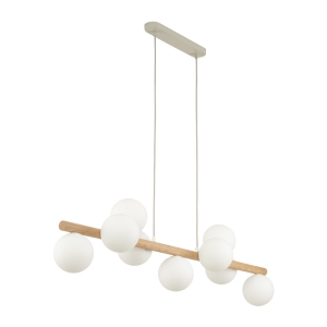 Lampa wisząca ESTERA kolor beżowy / jasne drewno na G9 - 5906 TK Lighting