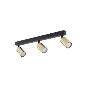 Reflektorki na listwie Lampa sufitowa TOP kolor czarny / mosiądz na GU10 - 5968 TK Lighting