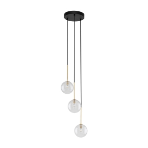 Lampa wisząca NILOS kolor czarny / złoty na G9 - 5942 TK Lighting