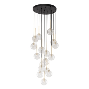 Lampa wisząca NILOS kolor czarny / złoty na G9 - 5945 TK Lighting