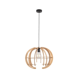 Lampa wisząca VENUS kolor dąb / czarny na E27 - 6886 TK Lighting