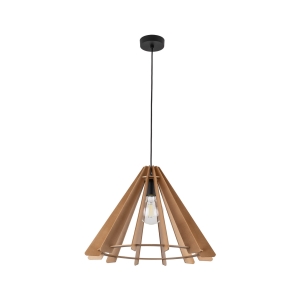 Lampa wisząca ERIS kolor czarny / sklejka brzoza na E27 - 6586 TK Lighting
