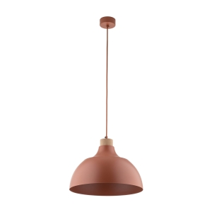Lampa wisząca CAP kolor brick / sosna na E27 - 6927 TK Lighting