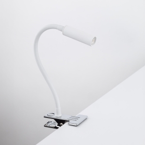 Z mocowaniem Lampka nocna LAGOS kolor biały / chromowany na G9 - 16024 TK Lighting